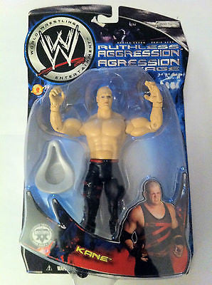 WWE KANE, JAKKS RUTHLESS AGGRESSION ACTION FIGURE CANADIAN VERSION, NIP, 2003