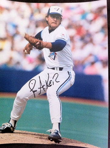 MLB JIM ACKER AUTOGRAPHED 8X10 PHOTO TORONTO BLUE JAYS, 1991