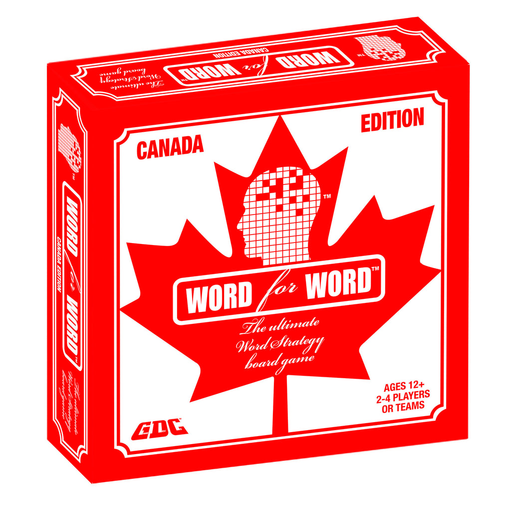 WORD FOR WORD BOARD GAME - CANADA EDITION
