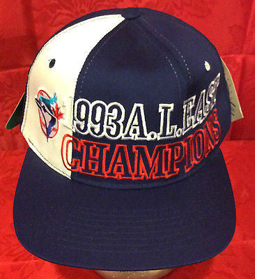 MLB 1993 A.L. EAST CHAMPIONS ADJUSTABLE HAT, TORONTO BLUE JAYS, NEW, VINTAGE