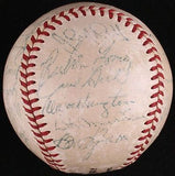 MLB 1954 NEW YORK GIANTS WORLD SERIES TEAM AUTOGRAPHED BASEBALL, AUTH BY JSA