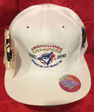 MLB 1992-93 BACK TO BACK AMERICAN LEAGUE CHAMPS ADJUSTABLE HAT, TORONTO BLUE JAYS, NEW, VINTAGE