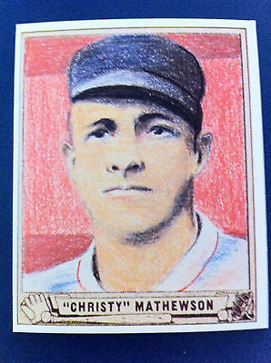 MLB CHRISTY MATHEWSON, 1940 GUM INC. #55 REPRINT EX-NM