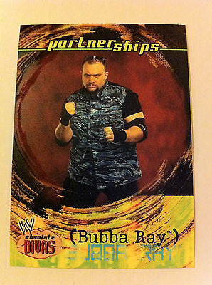 WWE WWF ABSOLUTE DIVAS PARTNERSHIPS BUBBA RAY NM-MINT, FLEER 2002