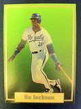 MLB BO JACKSON SAMPLE CARD, KANSAS CITY ROYALS, SUPER STAR ELITE 1989-90, MINT, 003