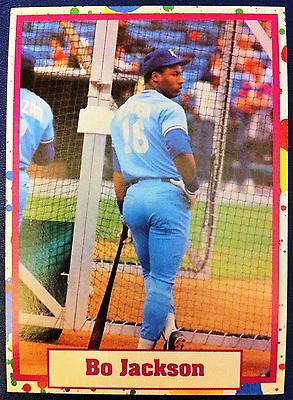 MLB BO JACKSON SAMPLE CARD, KANSAS CITY ROYALS, SUPER STAR ELITE 1989-90, MINT, 006