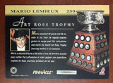 NHL MARIO LEMIEUX 1993-94 SCORE PINNACLE ART ROSS TROPHY CARD #230, NM-MINT