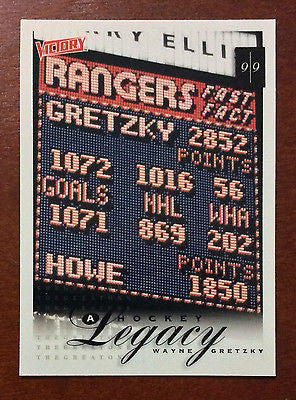 NHL WAYNE GRETZKY 1999-00 UPPER DECK VICTORY, HOCKEY LEGACY, CARD #430, NM-MINT