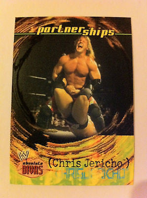 WWE WWF ABSOLUTE DIVAS PARTNERSHIPS CHRIS JERICHO NM-MINT, FLEER 2002
