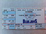 MLB ROGER CLEMENS 3000K GAME FULL TICKET, TORONTO BLUE JAYS, JULY 5, 1998, NM-MINT