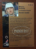 NHL WAYNE GRETZKY 1992-93 PARKHURST, ASSISTS LEADER, CARD #433, NEW, NM-MINT