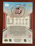 NHL MARTIN BRODEUR 2007-08 UPPER DECK MCDONALDS CARD #24, NM-MINT