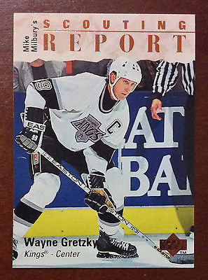 NHL WAYNE GRETZKY 1995-96 UPPER DECK, SCOUTING REPORT, CARD #252, NM-MINT