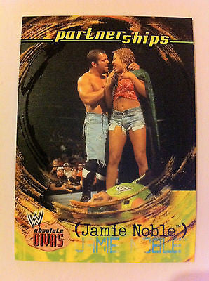 WWE WWF ABSOLUTE DIVAS PARTNERSHIPS JAMIE NOBLE NM-MINT, FLEER 2002