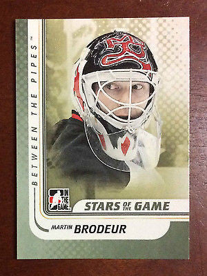NHL MARTIN BRODEUR 2010-11 ITG BETWEEN THE PIPES CARD #120, NM-MINT