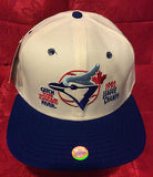 MLB 1992 AMERICAN LEAGUE CHAMPS ADJUSTABLE HAT, TORONTO BLUE JAYS, NEW, VINTAGE, TAGS