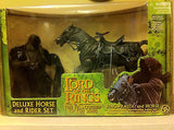 LOTR LORD OF THE RINGS, FELLOWSHIP OF THE RING, DELUXE HORSE & RIDER SET 2001