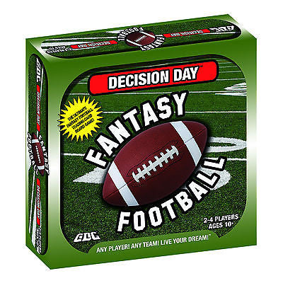 DECISION DAY FANTASY FOOTBALL BOARD GAME, TRADING CARDS, NFL