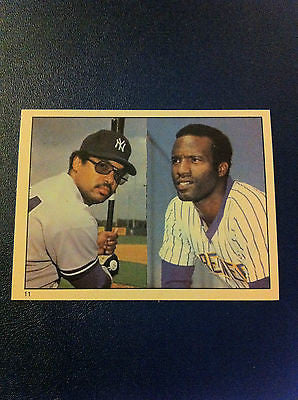 MLB REGGIE JACKSON,TOPPS #11 STICKER, 1981, NEW YORK YANKEES, NM-MINT
