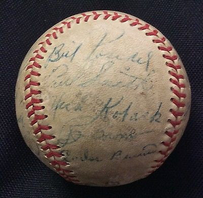MLB 1953 PITTSBURGH PIRATES TEAM AUTOGRAPHED BASEBALL, AUTHENTICATED BY JSA