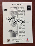 NHL WAYNE GRETZKY 1999-00 UPPER DECK VICTORY, HOCKEY LEGACY, CARD #416, NM-MINT