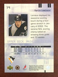 NHL MARIO LEMIEUX 2001-02 UPPER DECK MASK COLLECTION CARD #79, NM-MINT
