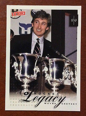 NHL WAYNE GRETZKY 1999-00 UPPER DECK VICTORY, HOCKEY LEGACY, CARD #408, NM-MINT