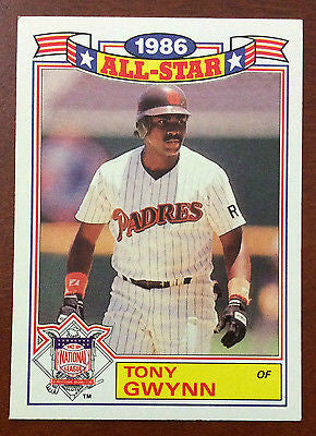 MLB TONY GWYNN TOPPS #6 BASEBALL CARD 1987 ALL-STAR SAN DIEGO PADRES NM-MINT