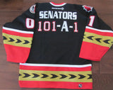 NHL OTTAWA SENATORS TEAM AUTOGRAPHED KOHO AUTHENTIC JERSEY, 2000-2001 SEASON