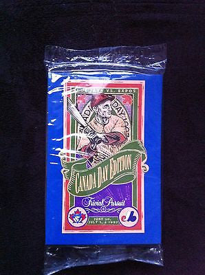 MLB TORONTO BLUE JAYS/MONTREAL EXPOS TRIVIAL PURSUIT CARDS, CANADA DAY 1997, UNOPENED PACK