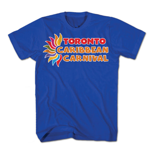 TORONTO CARIBBEAN CARNIVAL OFFICIAL T-SHIRT, HORIZONTAL LOGO (ADULT S - XXL, 4 COLORS AVAILABLE)