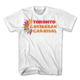 TORONTO CARIBBEAN CARNIVAL OFFICIAL T-SHIRT, HORIZONTAL LOGO (ADULT S - XXL, 4 COLORS AVAILABLE)