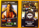 TNA WRESTLING, AJ STYLES PROMO CARD, LOT OF 10 CARDS
