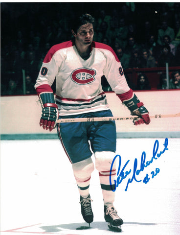 NHL MONTREAL CANADIENS PETE MAHOVLICH AUTOGRAPHED 8X10 PHOTO