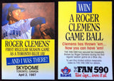 MLB ROGER CLEMENS, TORONTO BLUE JAYS, 1ST GAME AS JAY, APRIL 2, 1997, BASEBALL CARD